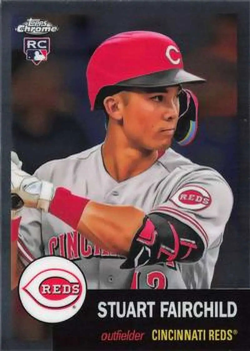 2022 Topps Chrome Platinum Anniversary #176 Stuart Fairchild EX Excellent RC Rookie Cincinnati Reds Baseball Card