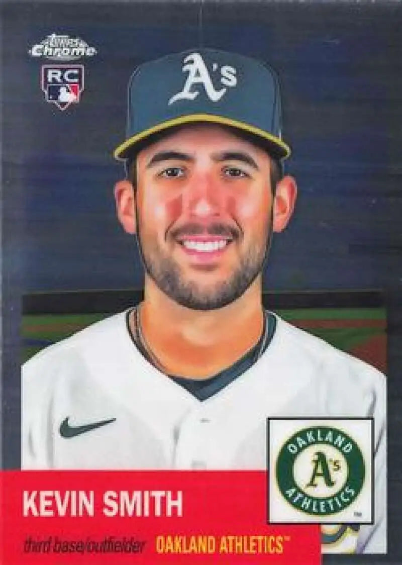 2022 Topps Chrome Platinum Anniversary #177 Kevin Smith EX Excellent RC Rookie Oakland Athletics Baseball Card