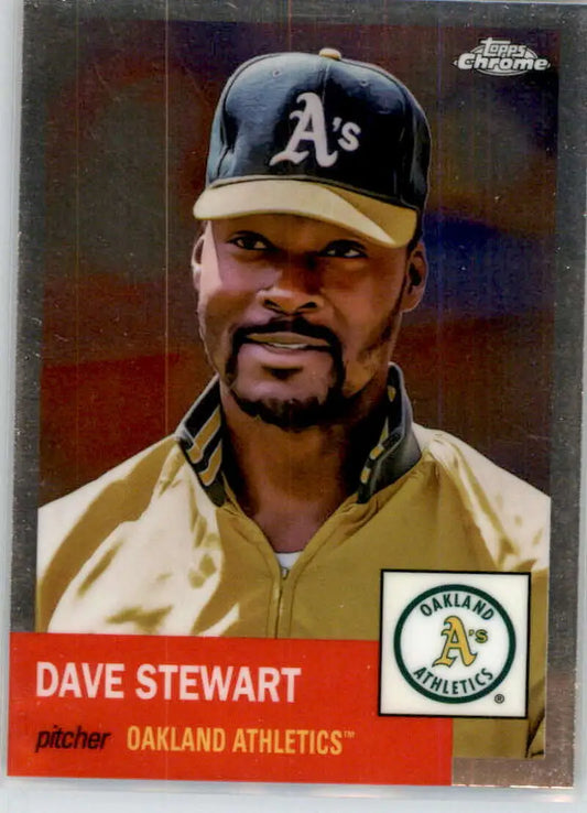 2022 Topps Chrome Platinum Anniversary #179 Dave Stewart EX Excellent Oakland Athletics Baseball Card - Baseball Card