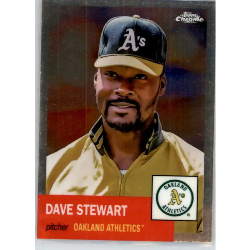 2022 Topps Chrome Platinum Anniversary #179 Dave Stewart NM-MT Oakland Athletics Baseball Card - Baseball Card Single