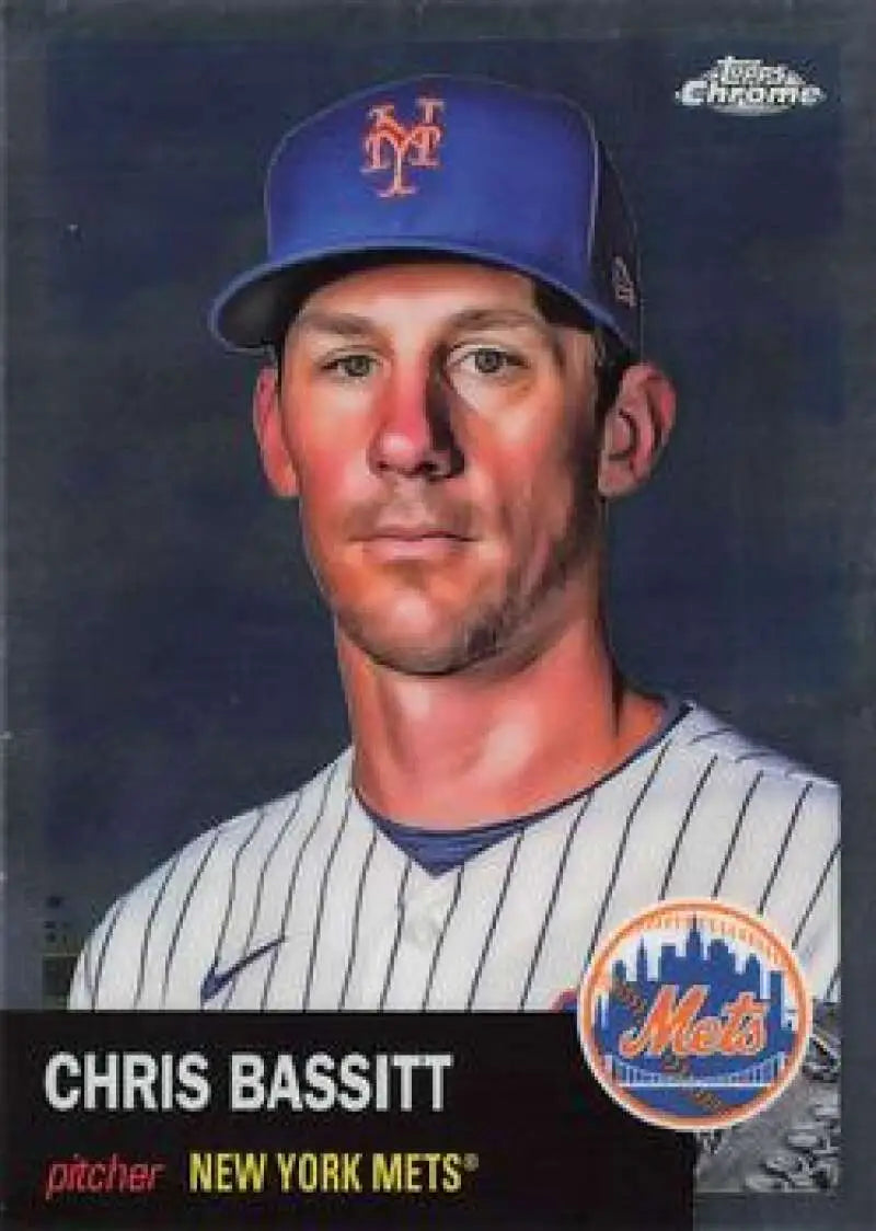 2022 Topps Chrome Platinum Anniversary #18 Chris Bassitt EX Excellent New York Mets Baseball Card