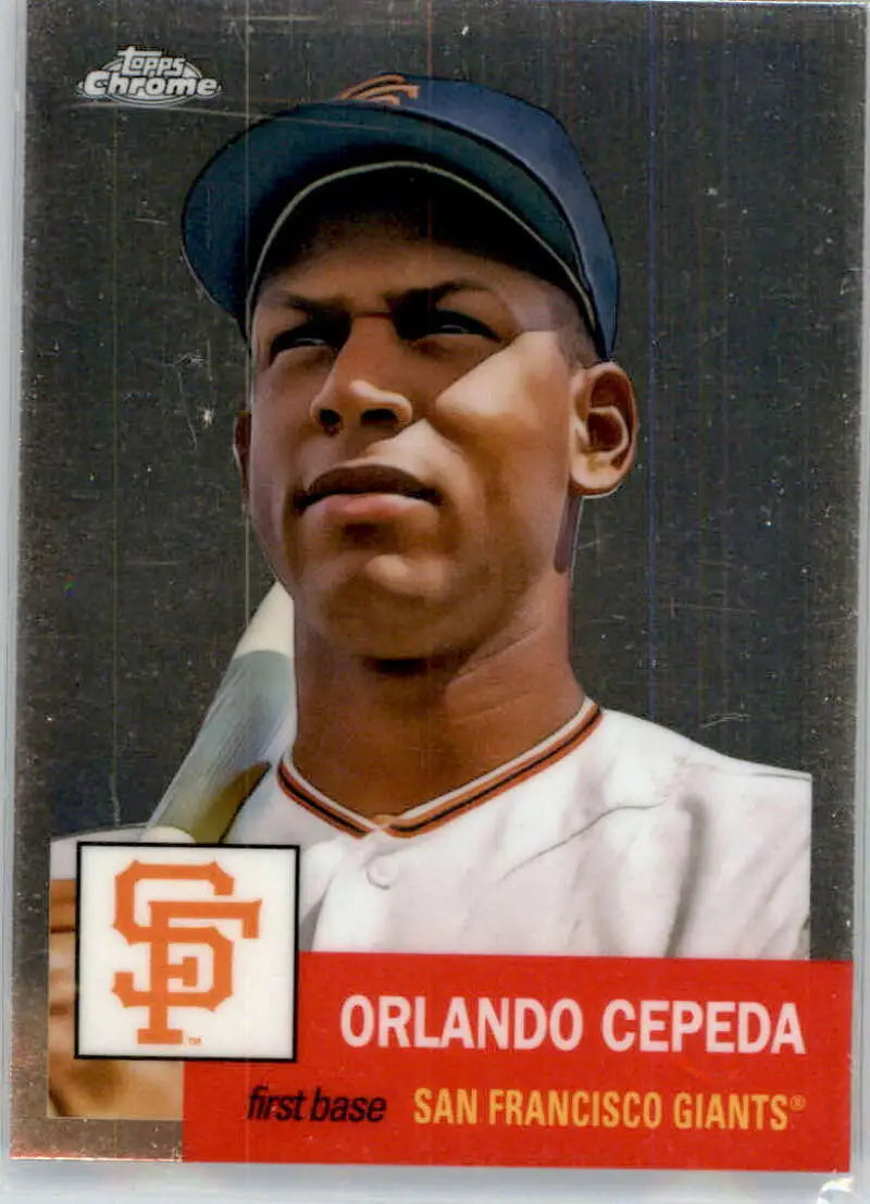2022 Topps Chrome Platinum Anniversary #180 Orlando Cepeda EX Excellent San Francisco Giants Baseball Card - Baseball