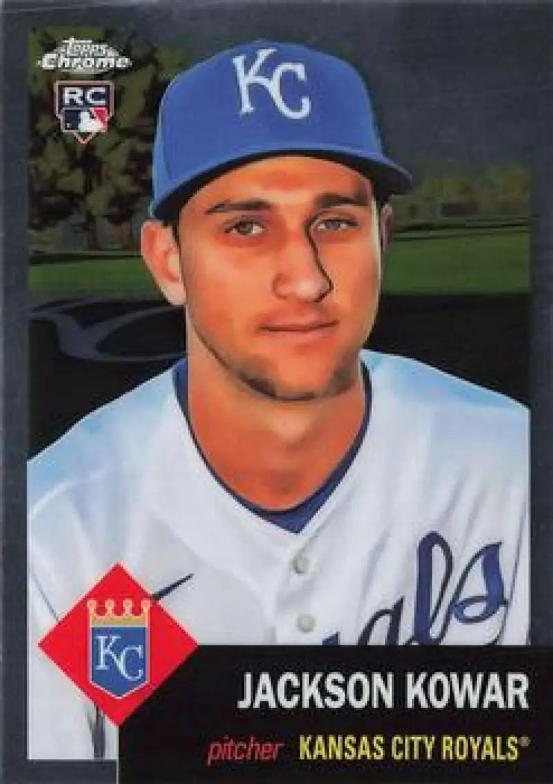 2022 Topps Chrome Platinum Anniversary #181 Jackson Kowar EX Excellent RC Rookie Kansas City Royals Baseball Card