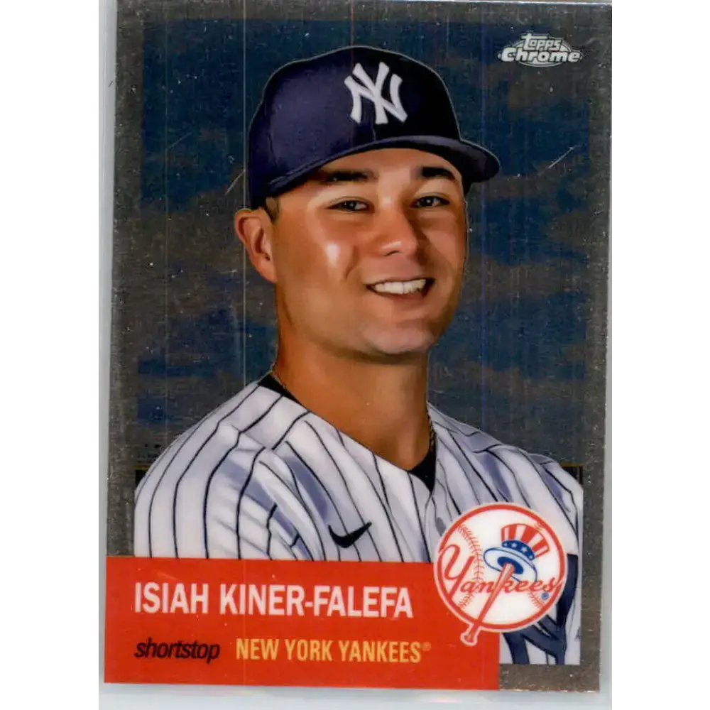 2022 Topps Chrome Platinum Anniversary #182 Isiah Kiner-Falefa NM-MT New York Yankees Baseball Card - Baseball Card