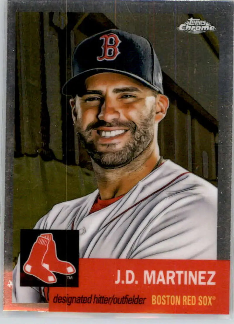 2022 Topps Chrome Platinum Anniversary #183 J.D. Martinez EX Excellent Boston Red Sox Baseball Card - Baseball Card