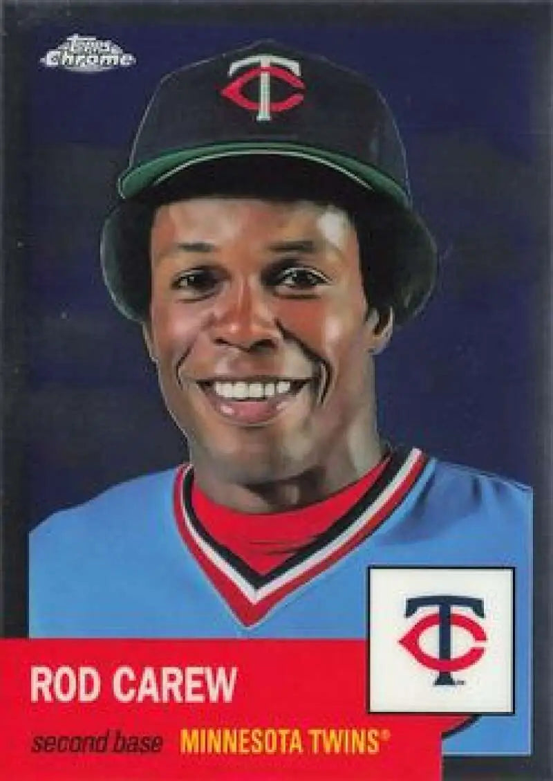 2022 Topps Chrome Platinum Anniversary #184 Rod Carew EX Excellent Minnesota Twins Baseball Card - Baseball Card Single