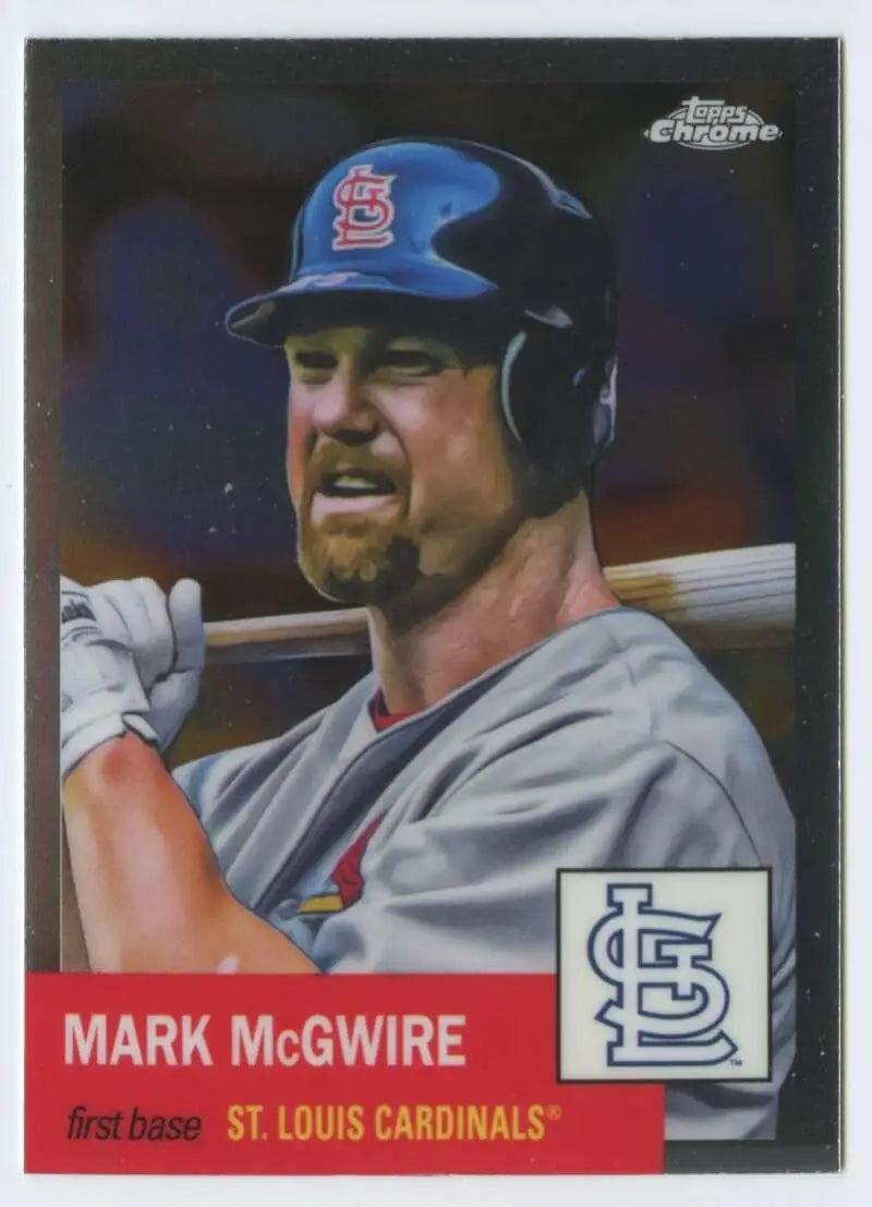 2022 Topps Chrome Platinum Anniversary #187 Mark McGwire EX Excellent St. Louis Cardinals Baseball Card - Baseball Card