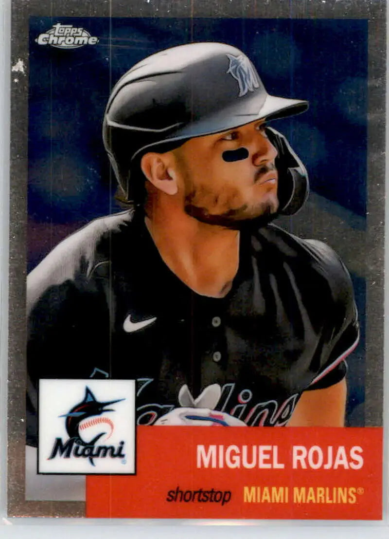 2022 Topps Chrome Platinum Anniversary #193 Miguel Rojas EX Excellent Miami Marlins Baseball Card - Baseball Card Single