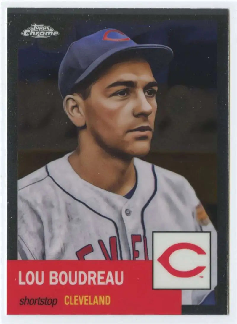 2022 Topps Chrome Platinum Anniversary #199 Lou Boudreau EX Excellent Cleveland Baseball Card - Baseball Card Single