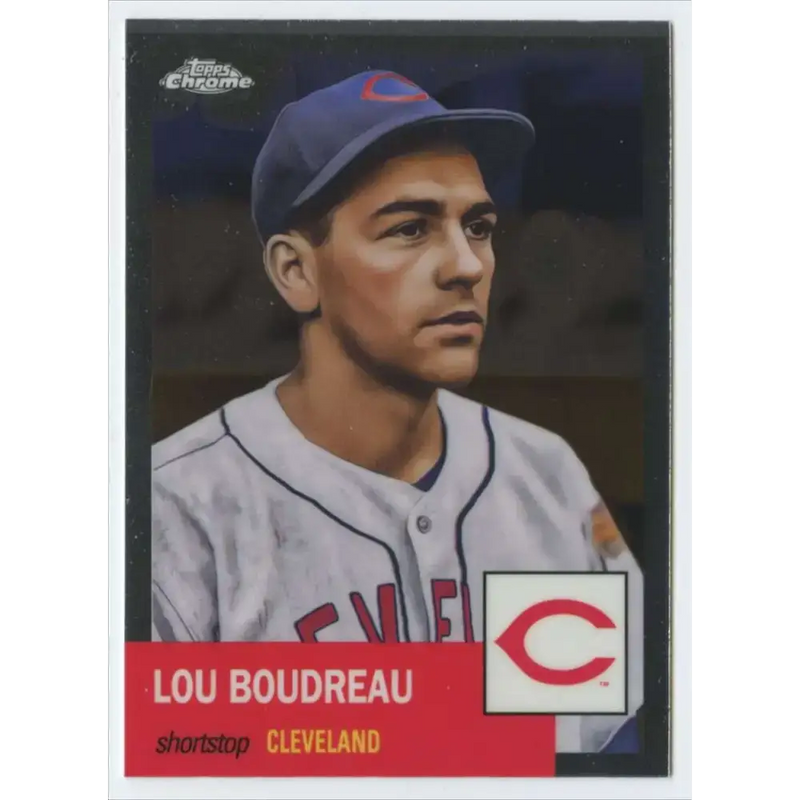 2022 Topps Chrome Platinum Anniversary #199 Lou Boudreau NM-MT Cleveland Baseball Card - Baseball Card Single