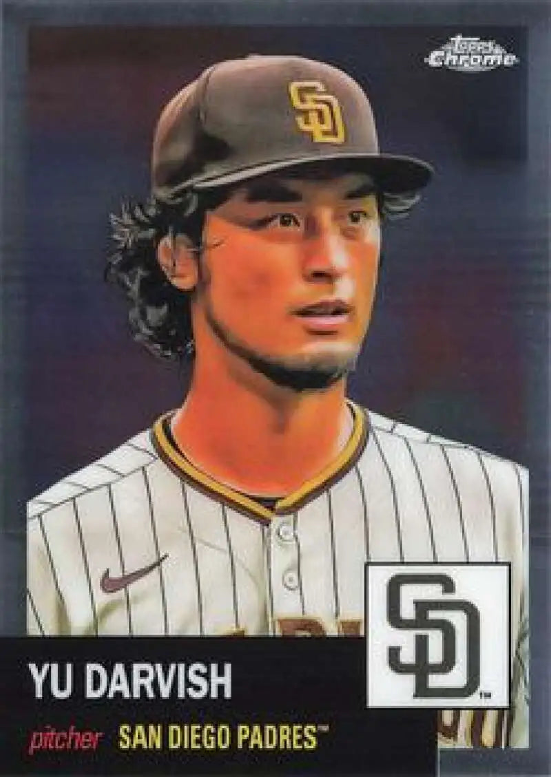 2022 Topps Chrome Platinum Anniversary #202 Yu Darvish EX Excellent San Diego Padres Baseball Card - Baseball Card