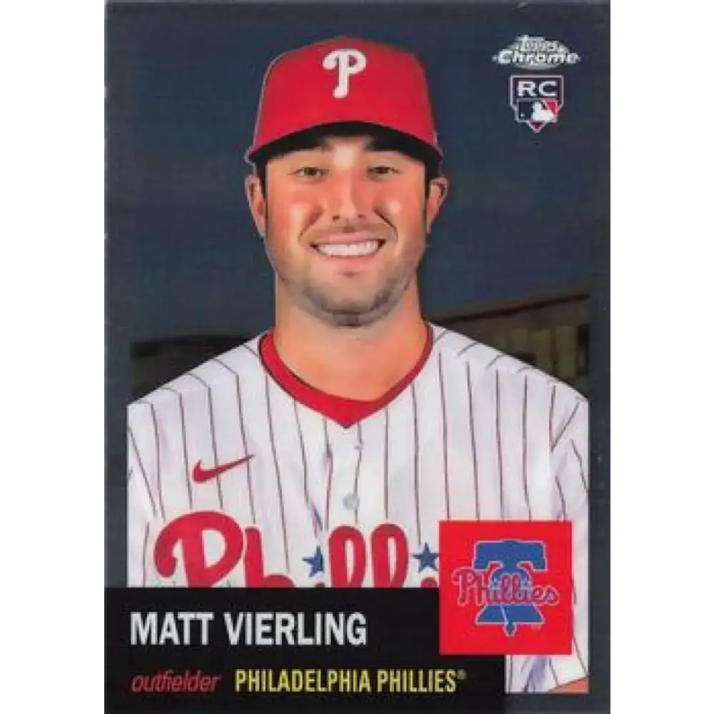 2022 Topps Chrome Platinum Anniversary #204 Matt Vierling NM-MT RC Rookie Philadelphia Phillies Baseball Card
