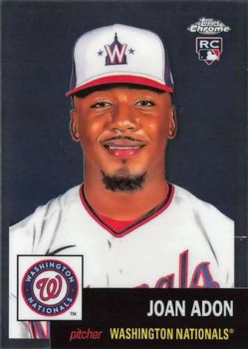 2022 Topps Chrome Platinum Anniversary #207 Joan Adon EX Excellent RC Rookie Washington Nationals Baseball Card