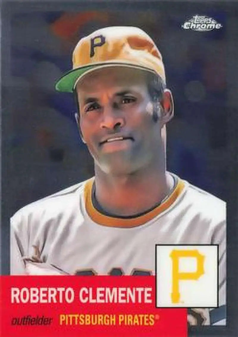 2022 Topps Chrome Platinum Anniversary #21 Roberto Clemente EX Excellent Pittsburgh Pirates Baseball Card - Baseball