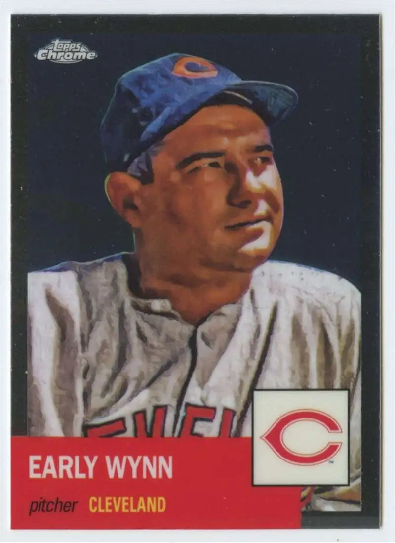 2022 Topps Chrome Platinum Anniversary #210 Early Wynn EX Excellent Cleveland Baseball Card - Baseball Card Single