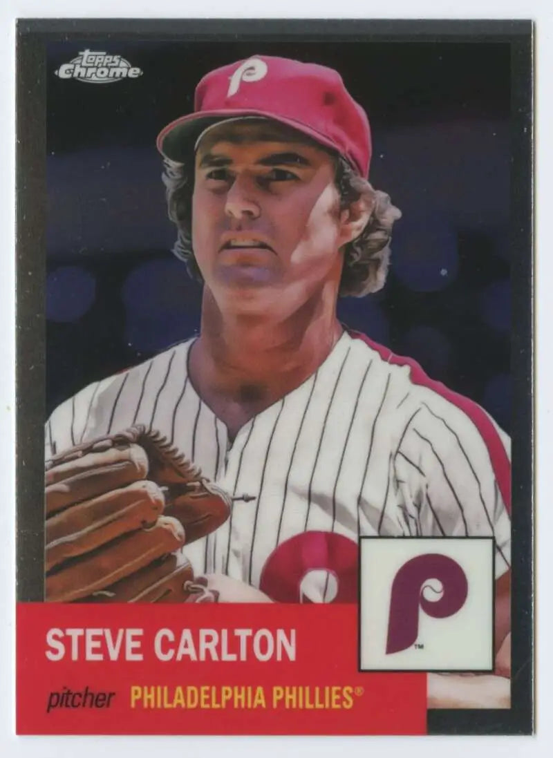 2022 Topps Chrome Platinum Anniversary #211 Steve Carlton EX Excellent Philadelphia Phillies Baseball Card - Baseball