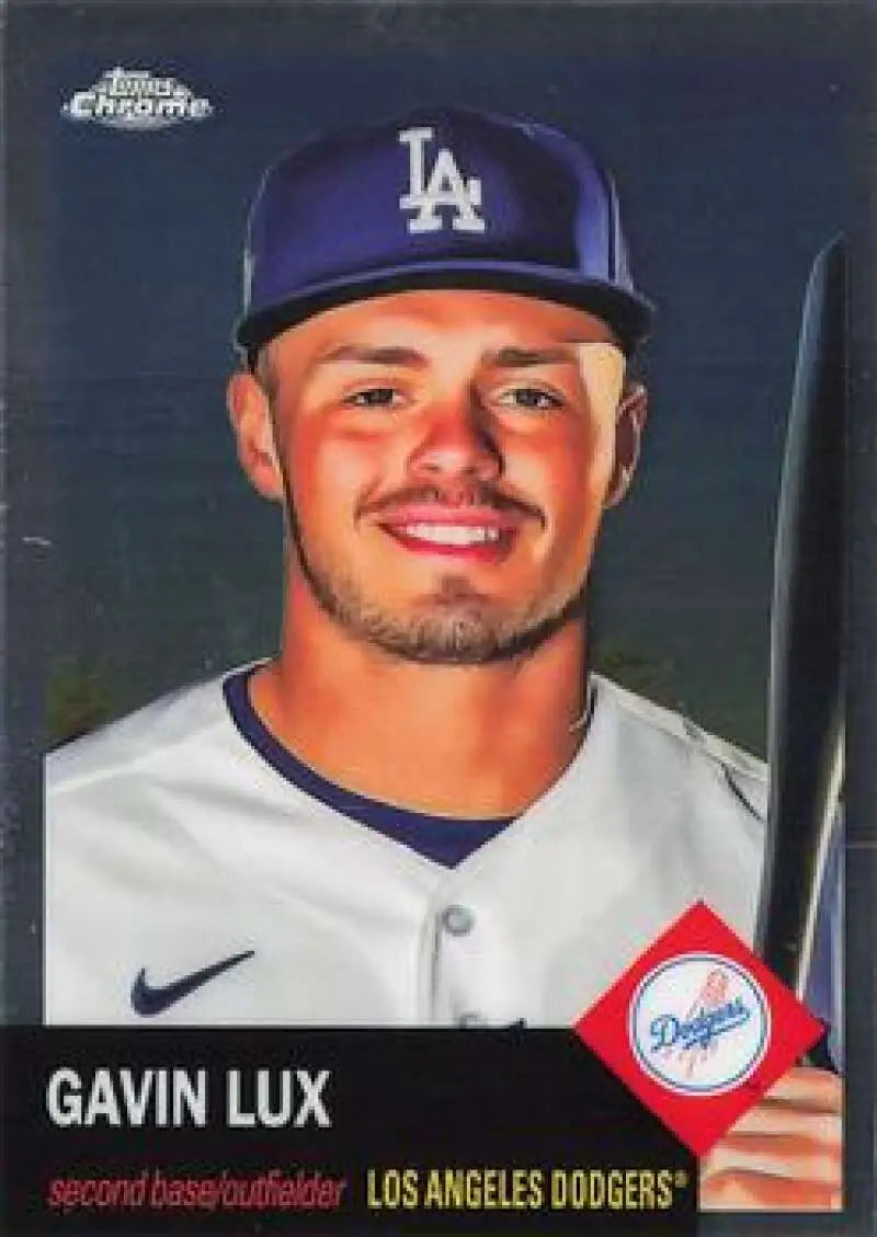 2022 Topps Chrome Platinum Anniversary #214 Gavin Lux EX Excellent Los Angeles Dodgers Baseball Card - Baseball Card
