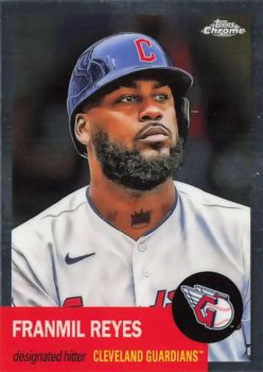 2022 Topps Chrome Platinum Anniversary #221 Franmil Reyes EX Excellent Cleveland Guardians Baseball Card - Baseball