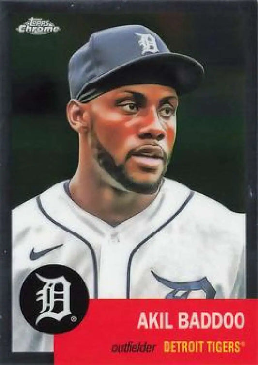 2022 Topps Chrome Platinum Anniversary #228 Akil Baddoo EX Excellent Detroit Tigers Baseball Card - Baseball Card Single