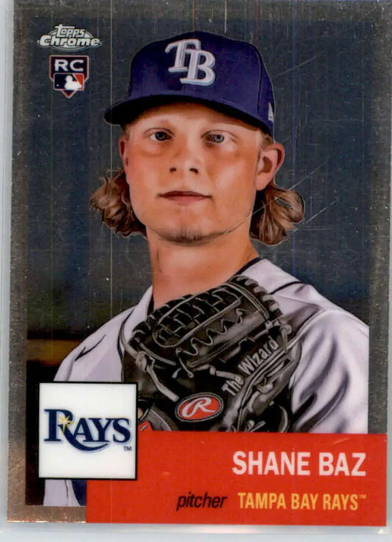 2022 Topps Chrome Platinum Anniversary #231 Shane Baz EX Excellent RC Rookie Tampa Bay Rays Baseball Card - Baseball