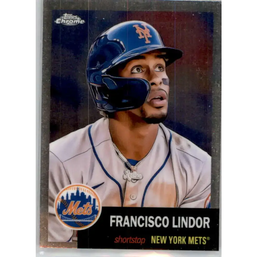 2022 Topps Chrome Platinum Anniversary #233 Francisco Lindor NM-MT New York Mets Baseball Card - Baseball Card Single