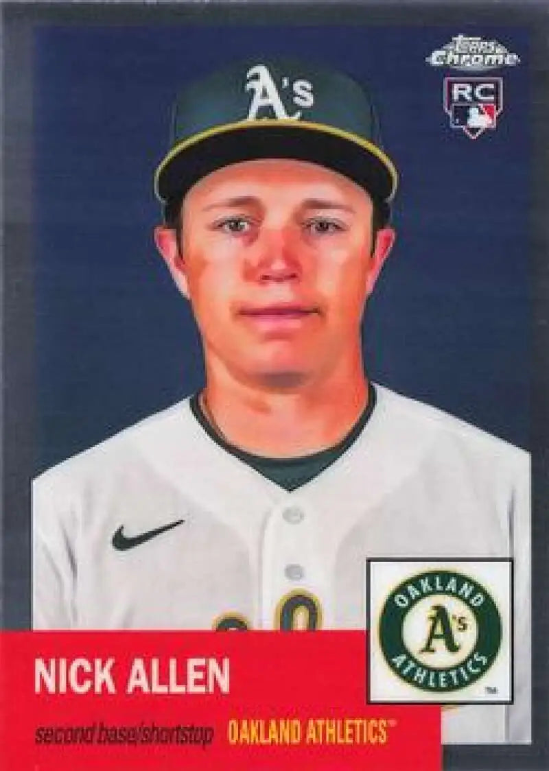 2022 Topps Chrome Platinum Anniversary #235 Nick Allen EX Excellent RC Rookie Oakland Athletics Baseball Card