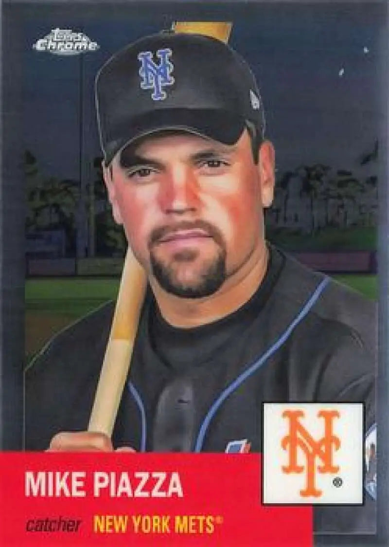2022 Topps Chrome Platinum Anniversary #240 Mike Piazza EX Excellent New York Mets Baseball Card - Baseball Card Single