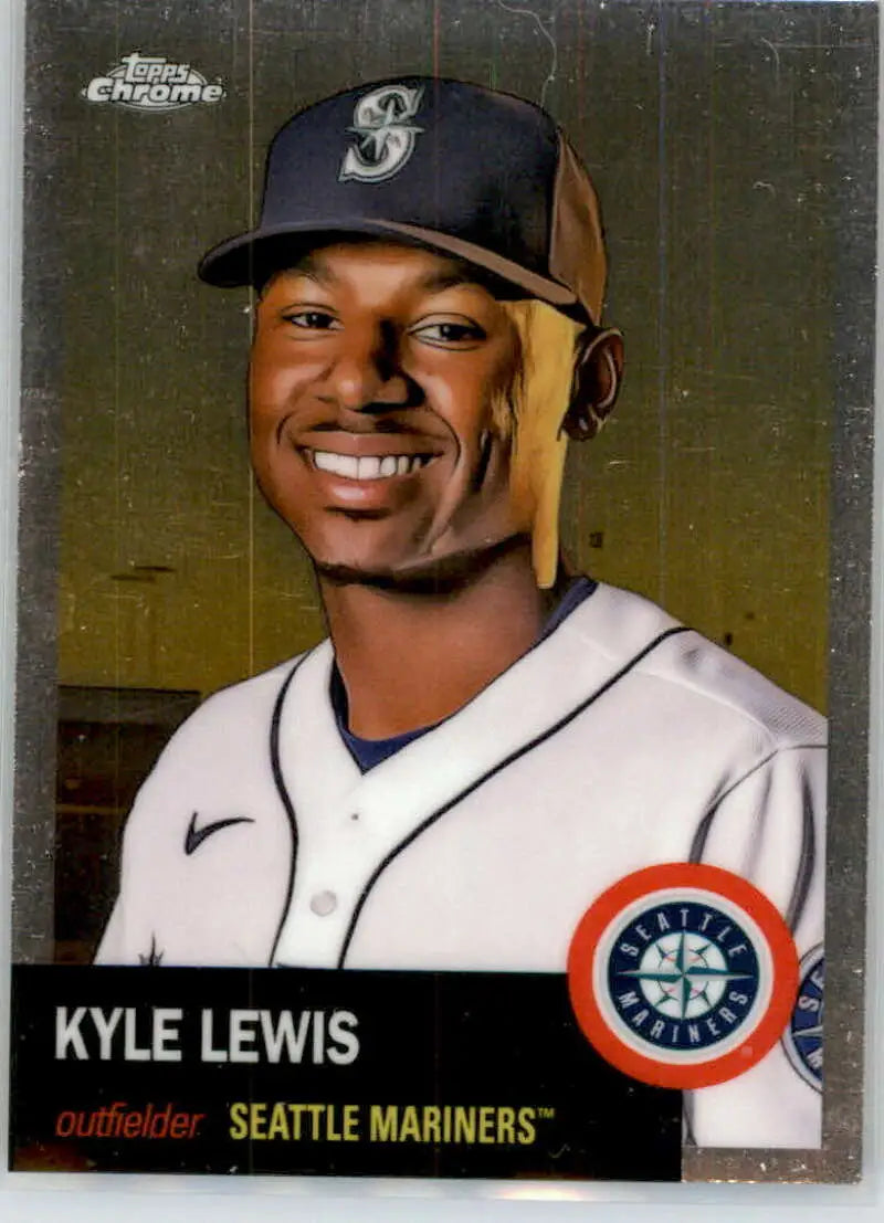 2022 Topps Chrome Platinum Anniversary #247 Kyle Lewis EX Excellent Seattle Mariners Baseball Card - Baseball Card