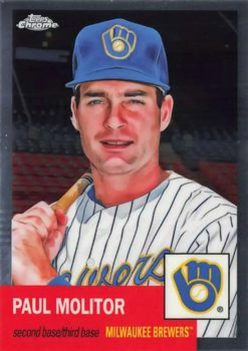 2022 Topps Chrome Platinum Anniversary #255 Paul Molitor EX Excellent Milwaukee Brewers Baseball Card - Baseball Card