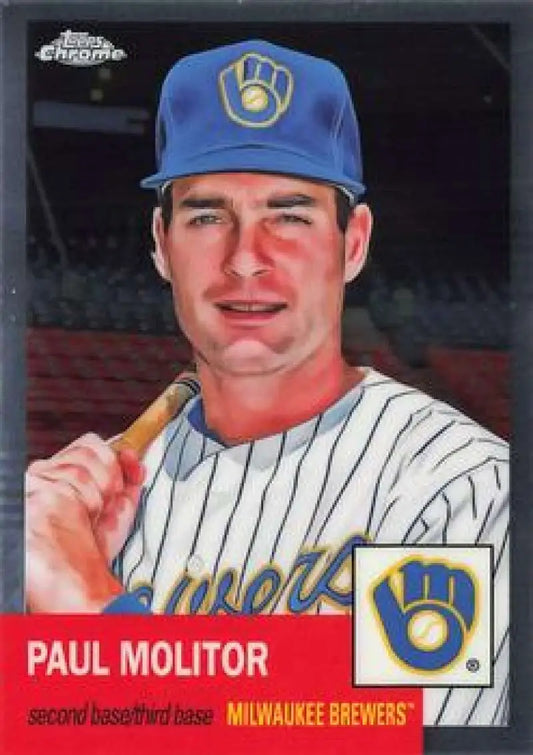 2022 Topps Chrome Platinum Anniversary #255 Paul Molitor EX Excellent Milwaukee Brewers Baseball Card - Baseball Card