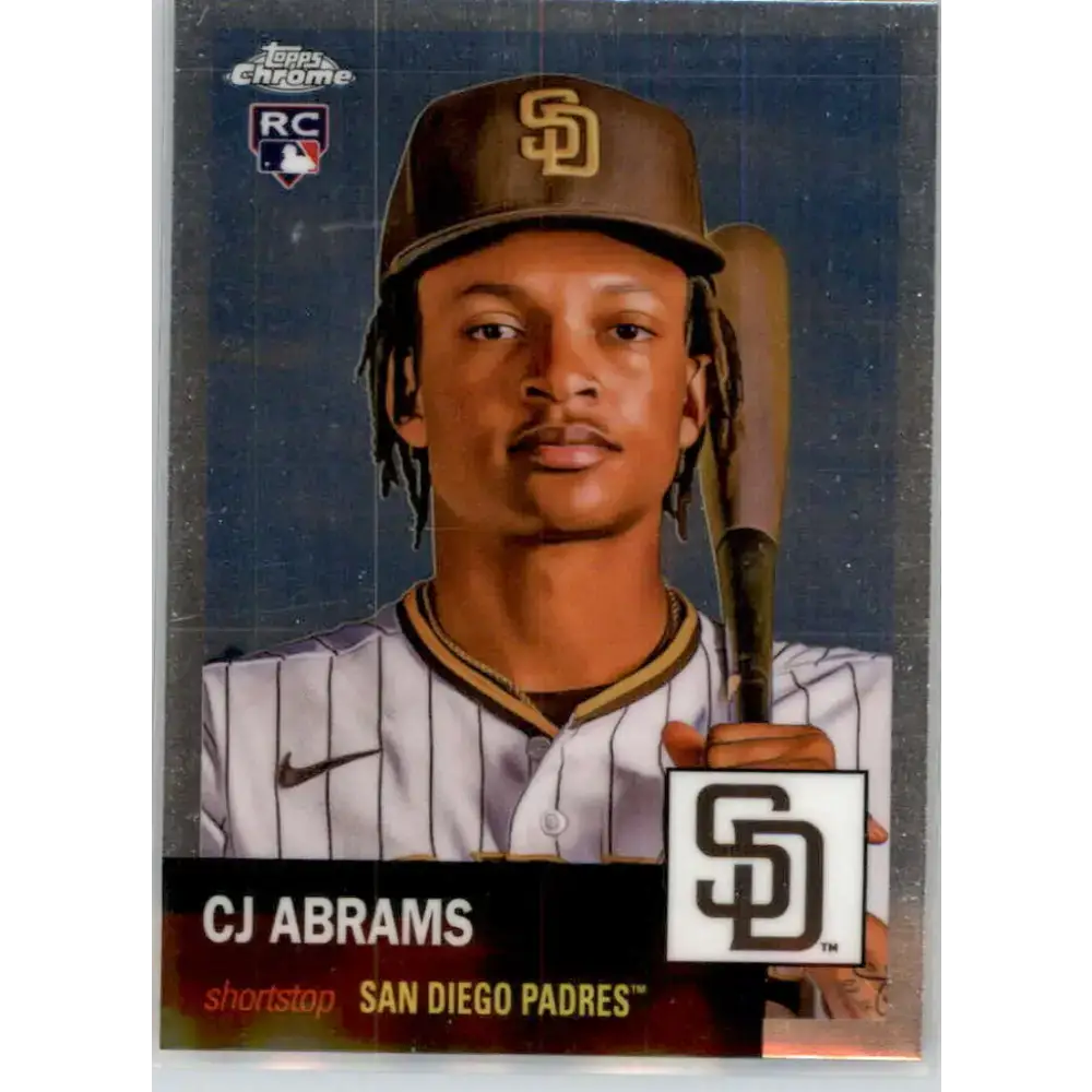 2022 Topps Chrome Platinum Anniversary #257 CJ Abrams NM-MT RC Rookie San Diego Padres Baseball Card - Baseball Card