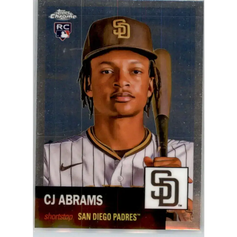 2022 Topps Chrome Platinum Anniversary #257 CJ Abrams NM-MT RC Rookie San Diego Padres Baseball Card - Baseball Card