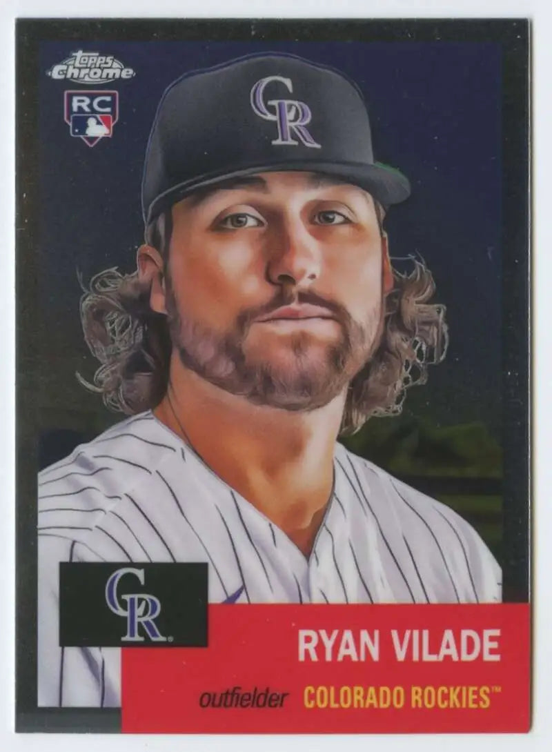 2022 Topps Chrome Platinum Anniversary #258 Ryan Vilade EX Excellent RC Rookie Colorado Rockies Baseball Card