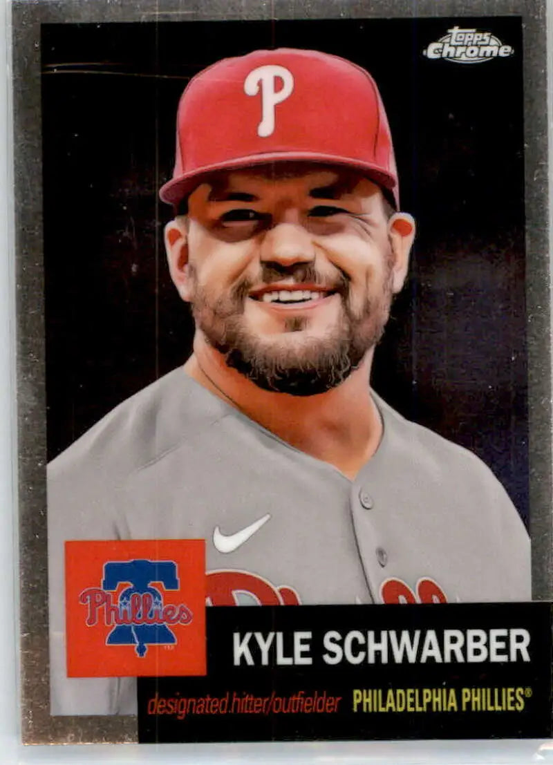 2022 Topps Chrome Platinum Anniversary #265 Kyle Schwarber EX Excellent Philadelphia Phillies Baseball Card - Baseball