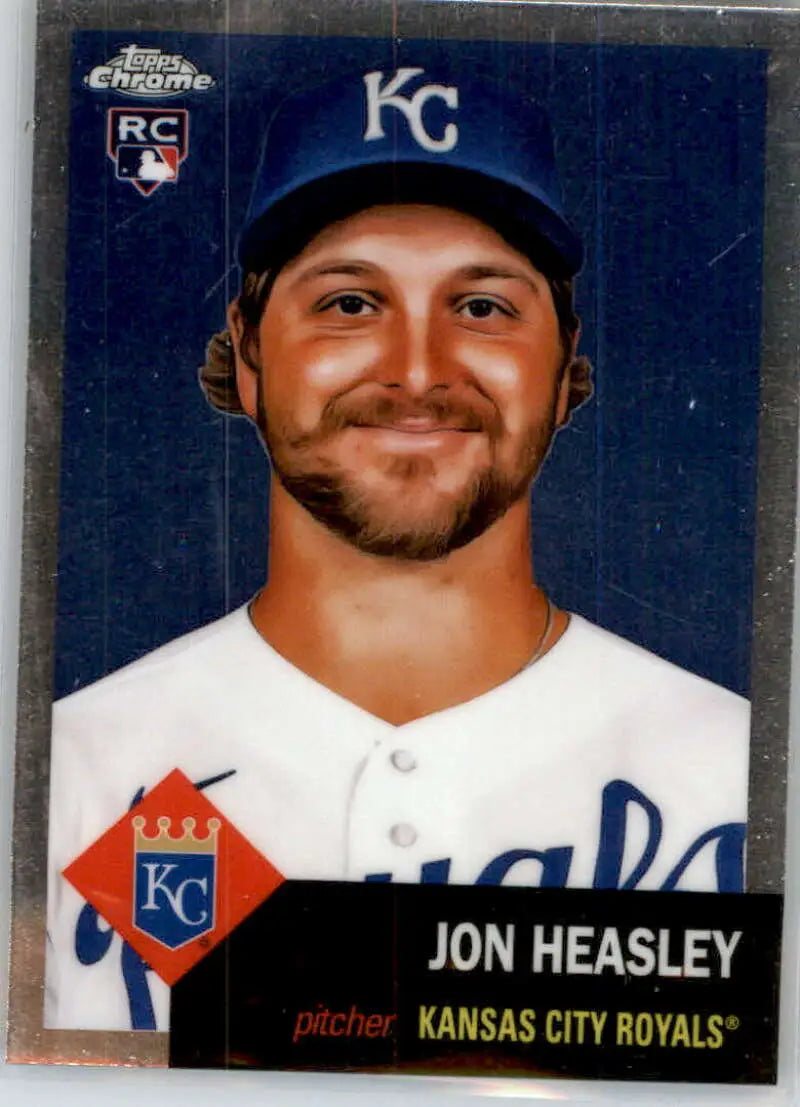 2022 Topps Chrome Platinum Anniversary #266 Jon Heasley EX Excellent RC Rookie Kansas City Royals Baseball Card