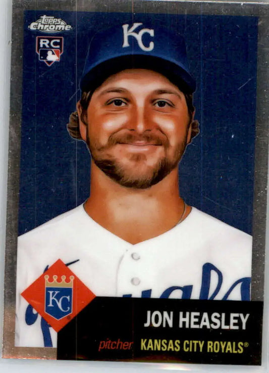2022 Topps Chrome Platinum Anniversary #266 Jon Heasley EX Excellent RC Rookie Kansas City Royals Baseball Card