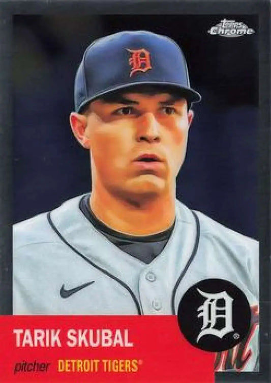2022 Topps Chrome Platinum Anniversary #267 Tarik Skubal EX Excellent Detroit Tigers Baseball Card - Baseball Card