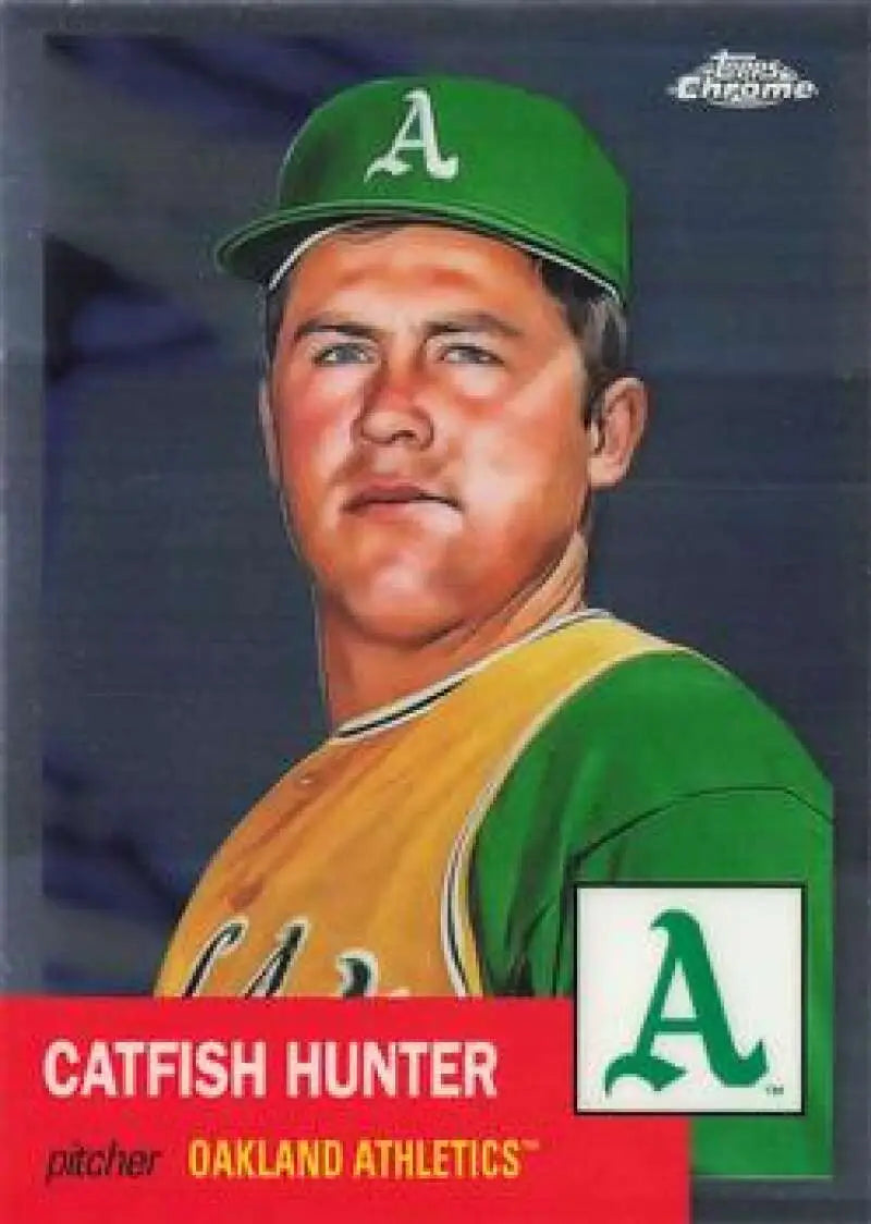 2022 Topps Chrome Platinum Anniversary #269 Catfish Hunter EX Excellent Oakland Athletics Baseball Card - Baseball Card