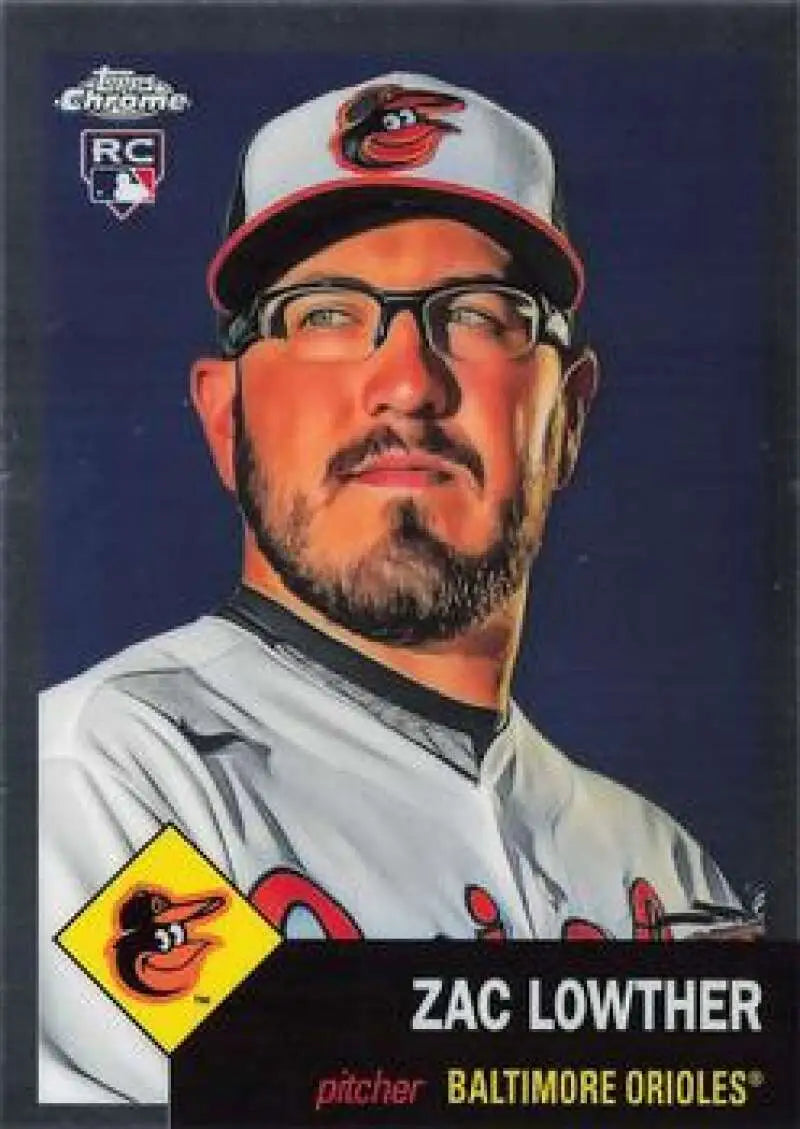 2022 Topps Chrome Platinum Anniversary #271 Zac Lowther EX Excellent RC Rookie Baltimore Orioles Baseball Card