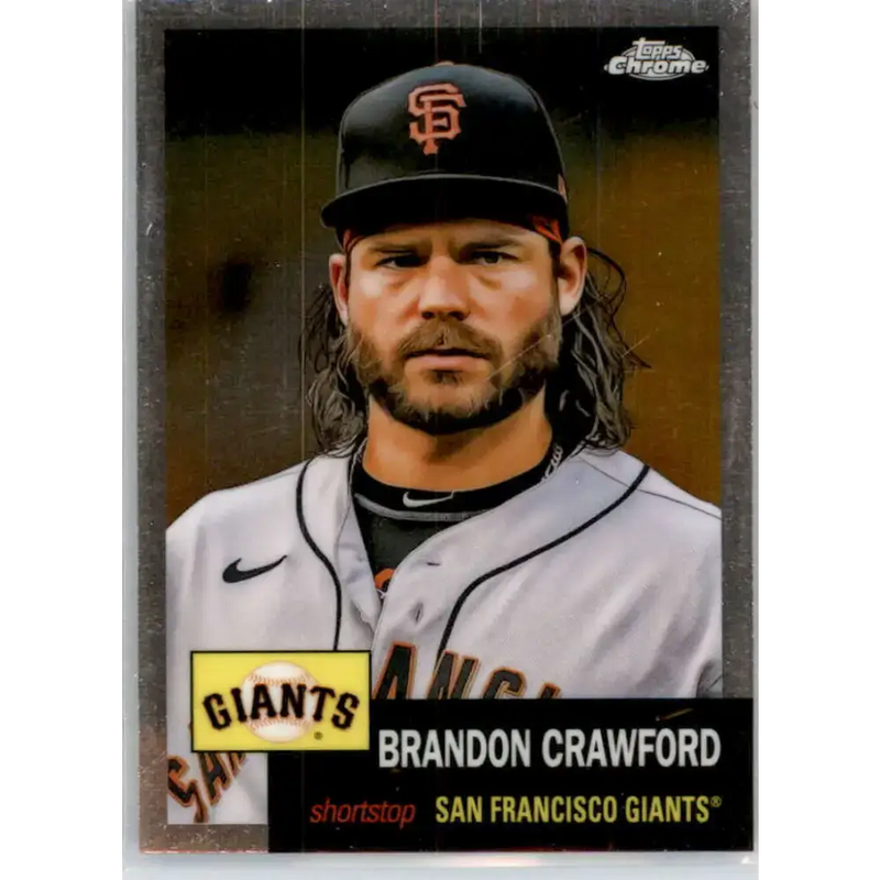 2022 Topps Chrome Platinum Anniversary #275 Brandon Crawford NM-MT San Francisco Giants Baseball Card - Baseball Card