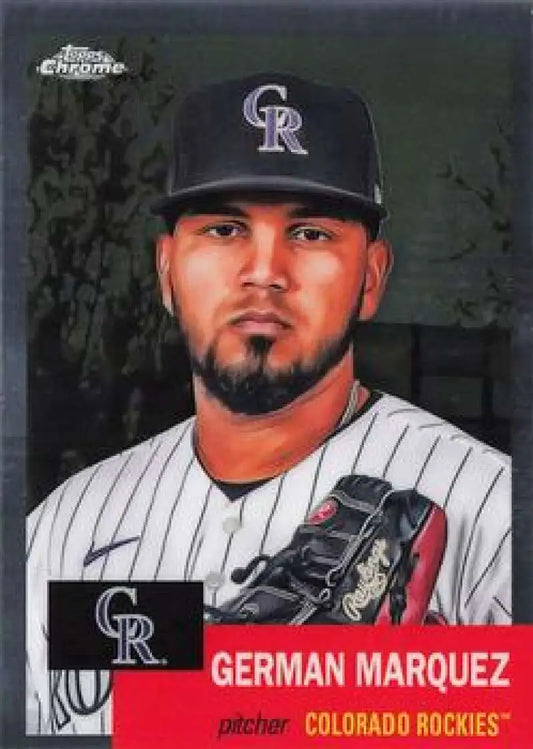 2022 Topps Chrome Platinum Anniversary #279 German Marquez EX Excellent Colorado Rockies Baseball Card - Baseball Card