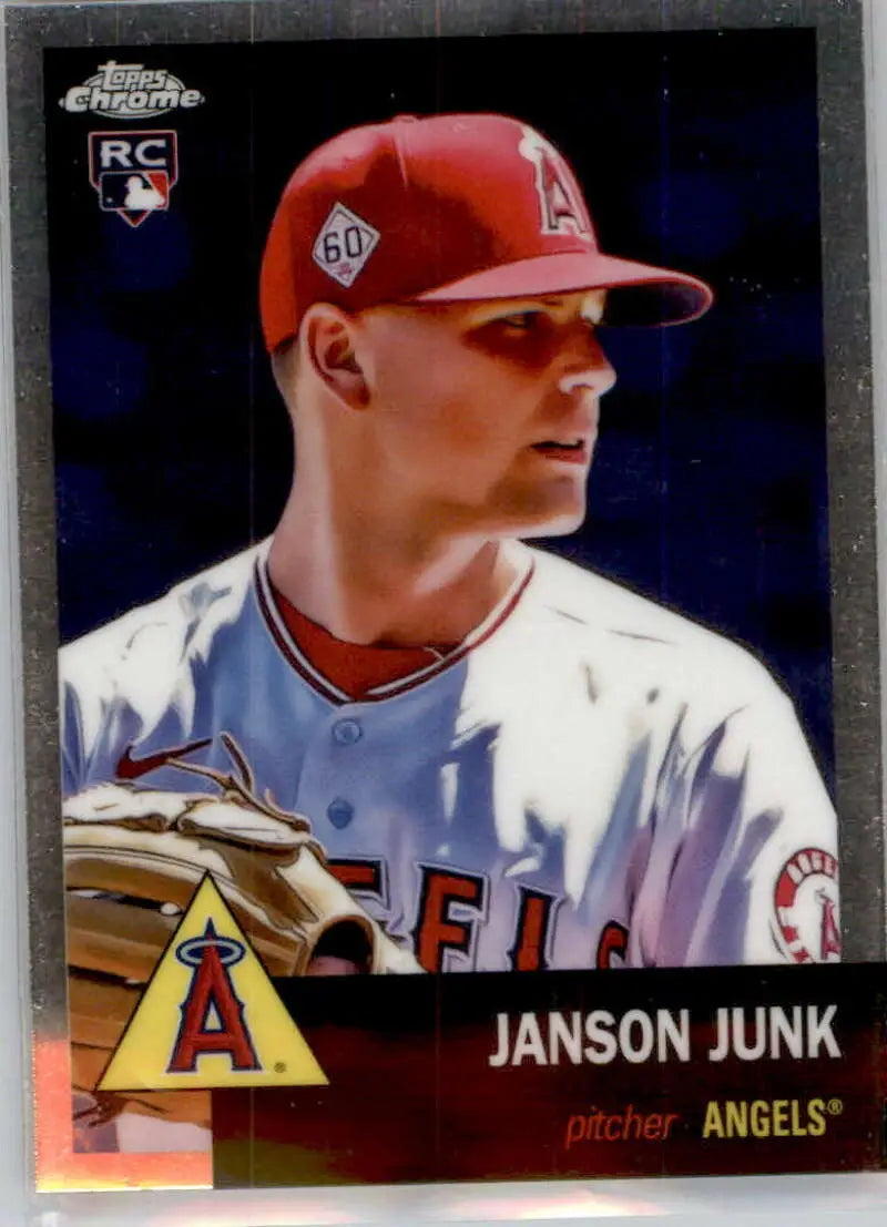 2022 Topps Chrome Platinum Anniversary #280 Janson Junk EX Excellent RC Rookie Los Angeles Angels Baseball Card