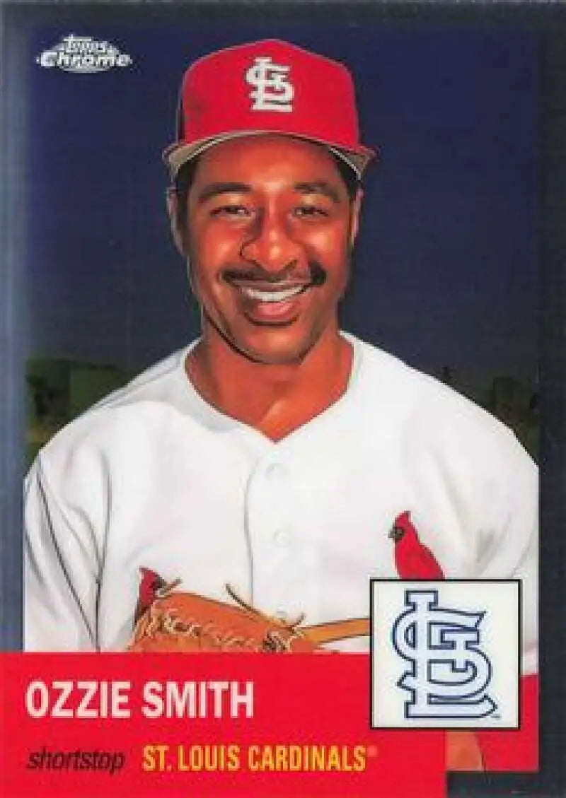 2022 Topps Chrome Platinum Anniversary #281 Ozzie Smith EX Excellent St. Louis Cardinals Baseball Card - Baseball Card