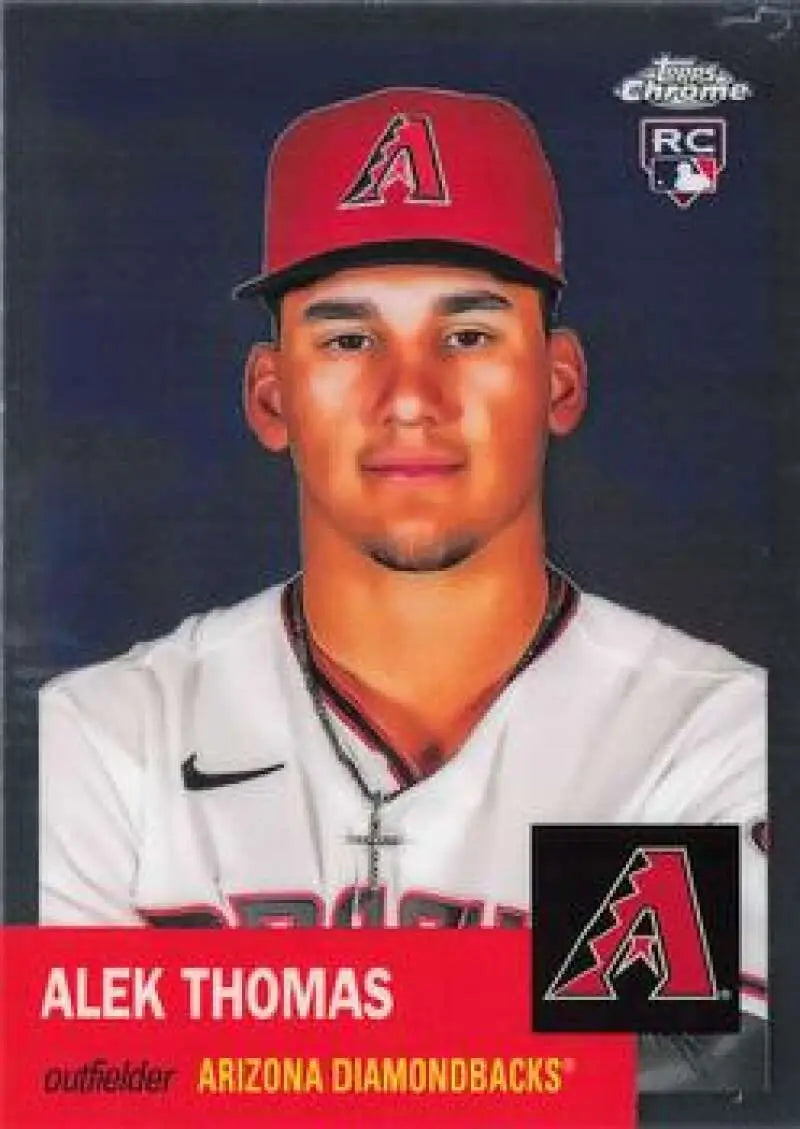 2022 Topps Chrome Platinum Anniversary #282 Alek Thomas EX Excellent RC Rookie Arizona Diamondbacks Baseball Card