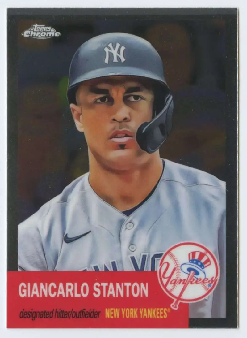 2022 Topps Chrome Platinum Anniversary #285 Giancarlo Stanton EX Excellent New York Yankees Baseball Card - Baseball