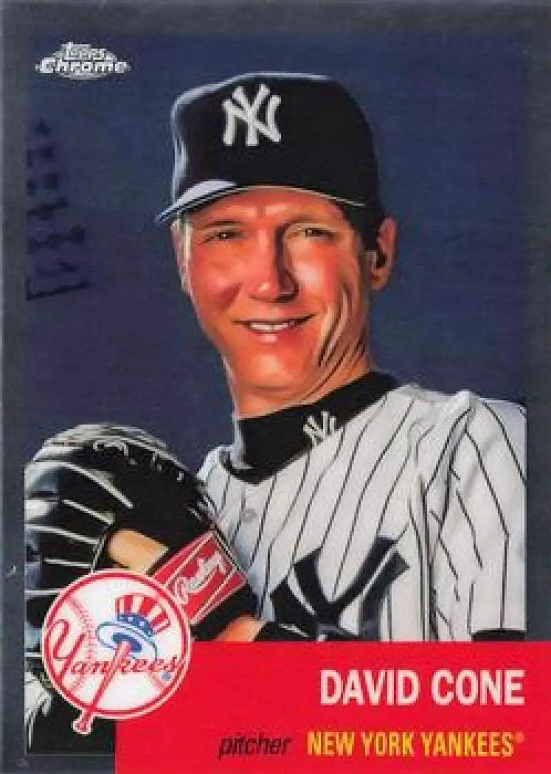 2022 Topps Chrome Platinum Anniversary #29 David Cone EX Excellent New York Yankees Baseball Card - Baseball Card Single