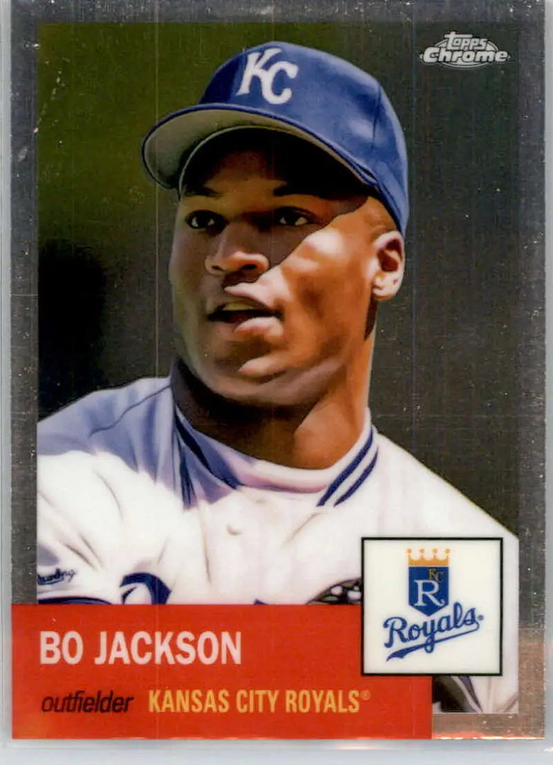 2022 Topps Chrome Platinum Anniversary #290 Bo Jackson EX Excellent Kansas City Royals Baseball Card - Baseball Card