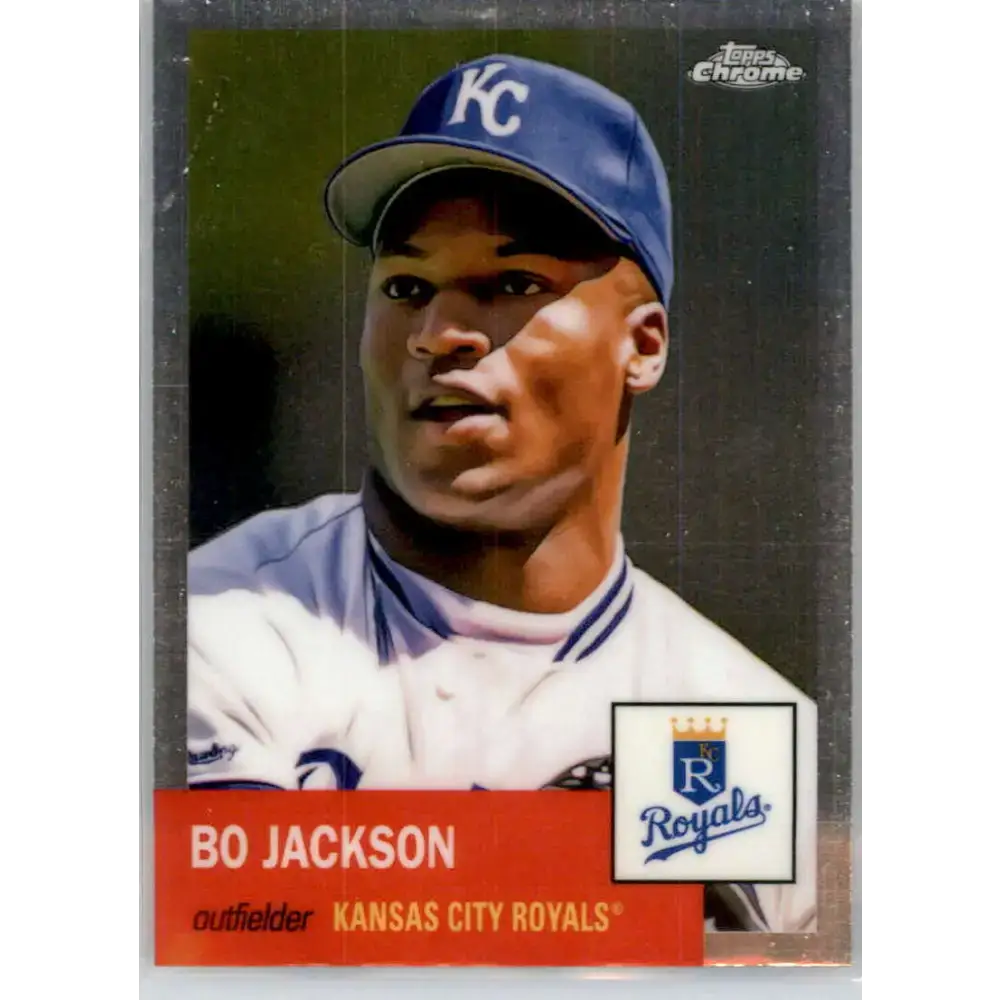2022 Topps Chrome Platinum Anniversary #290 Bo Jackson NM-MT Kansas City Royals Baseball Card - Baseball Card Single