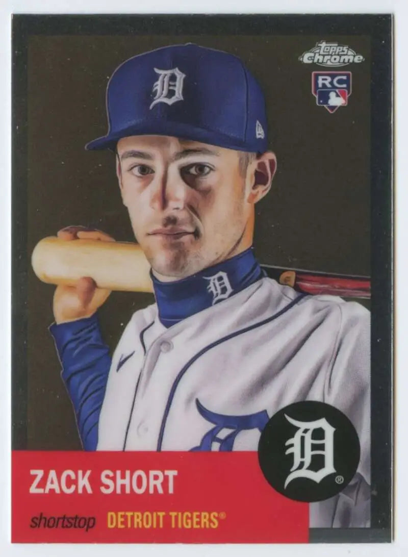2022 Topps Chrome Platinum Anniversary #291 Zack Short EX Excellent RC Rookie Detroit Tigers Baseball Card - Baseball