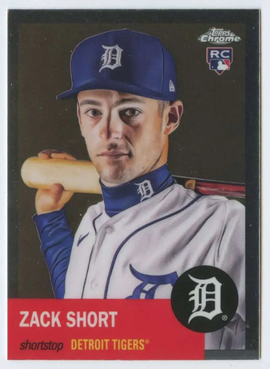 2022 Topps Chrome Platinum Anniversary #291 Zack Short EX Excellent RC Rookie Detroit Tigers Baseball Card - Baseball